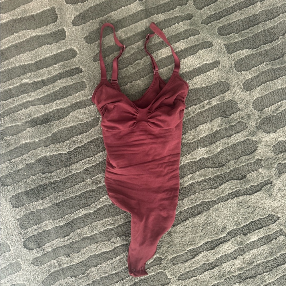 Skims Seamless Sculpt Brown Bodysuit